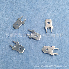 6.3定位线路板插片 PCB线路板焊接端子 厚0.8MM 冷压接线端子