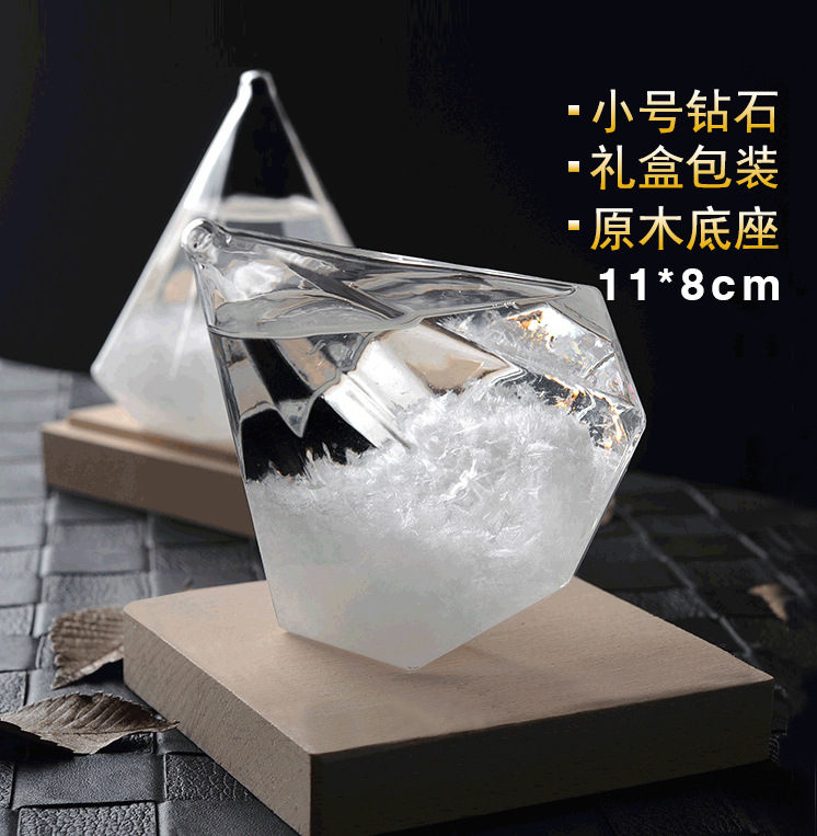 Letras libres regalo creativo pronóstico del tiempo botella tormenta diamante Nuevo vidrio artesanía regalo al por mayor