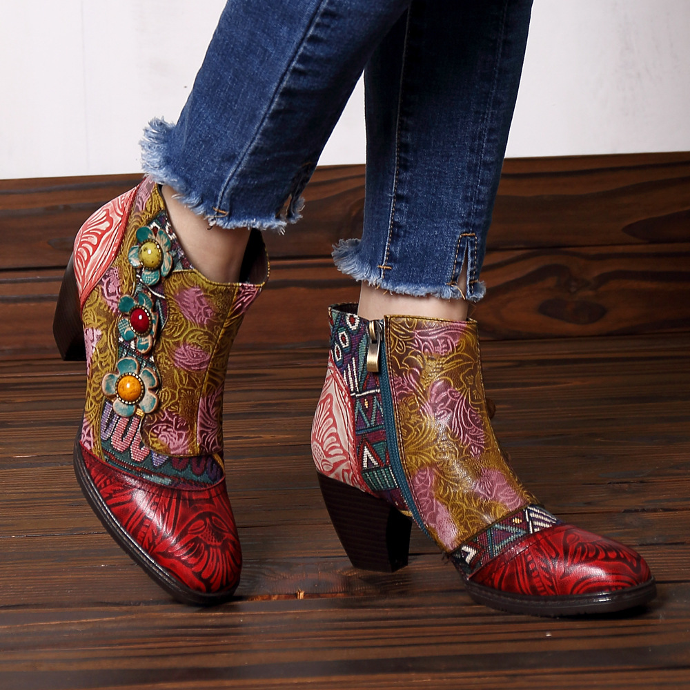 Bottes femme en En cuir - Ref 3354839 Image 10