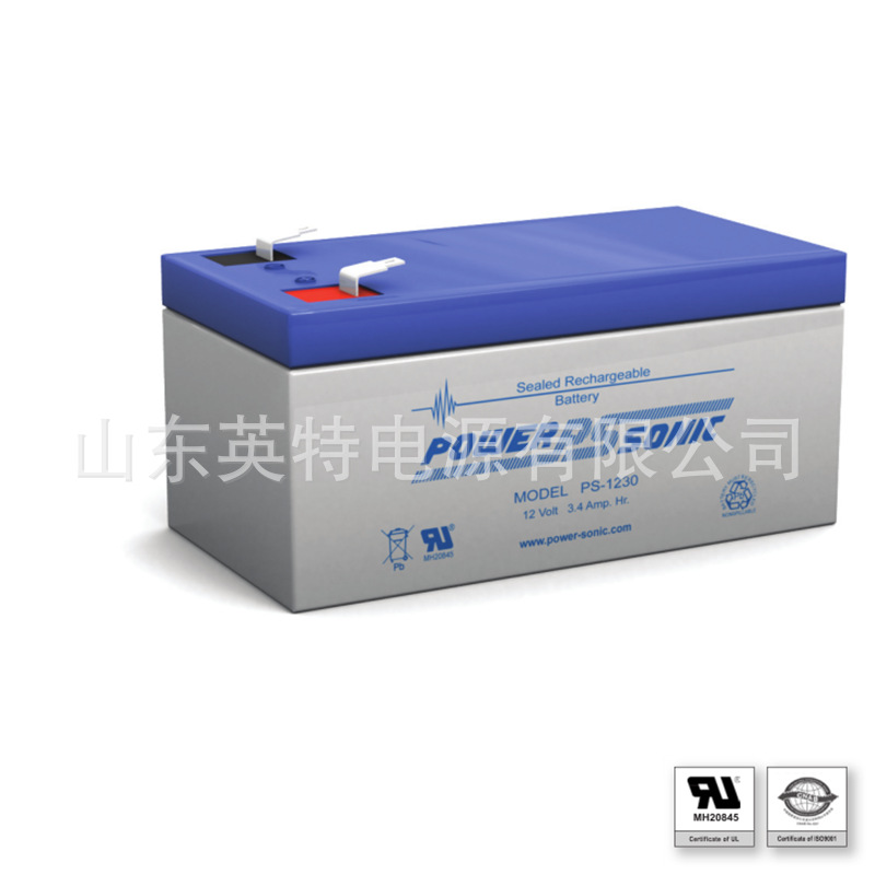 销售PS-1230 Power-Sonic 密封铅酸蓄电池 12V 3.4AH免维护蓄电池