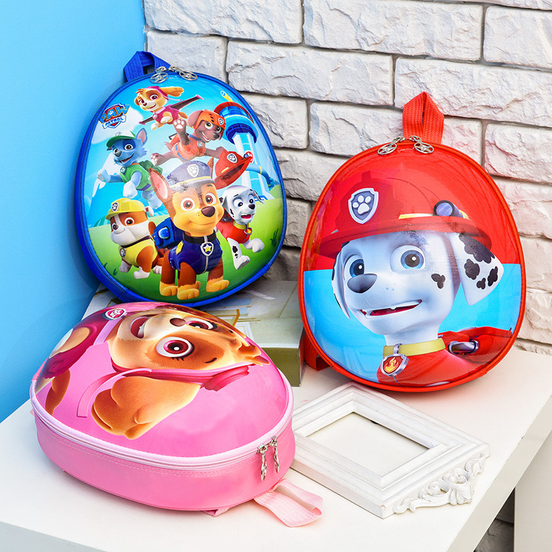 Doggy Wam Wam Eggshell Bag for Boys and Girls Children's Backpack Kindergarten Schoolbag Children's Shoulder Bag 2-5 Years Old Fashion Bag 