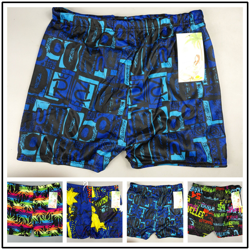 disposable swimming trunks 2020 new pattern Flower pants fashion Flat angle printing swimming trunks Large man bathing trunks wholesale