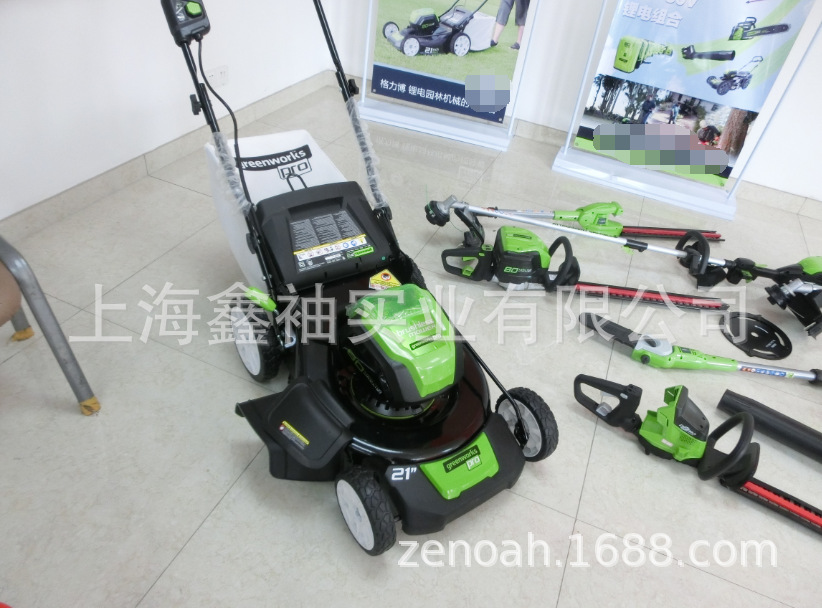 greenworks格力博80V草坪机割草机锂电池21寸推草机电动修剪机
