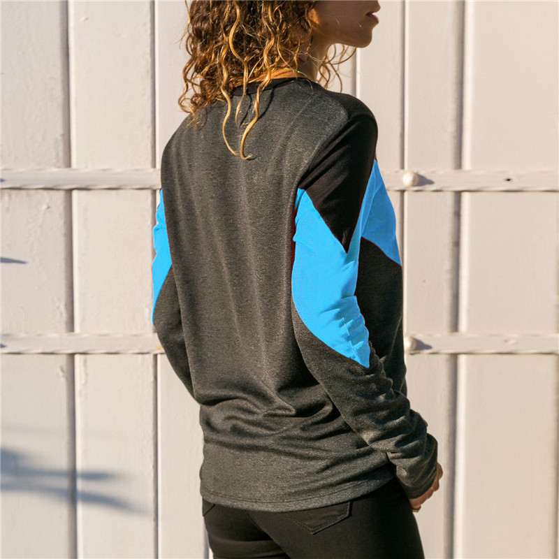 Color Block Long Sleeve T-Shirt