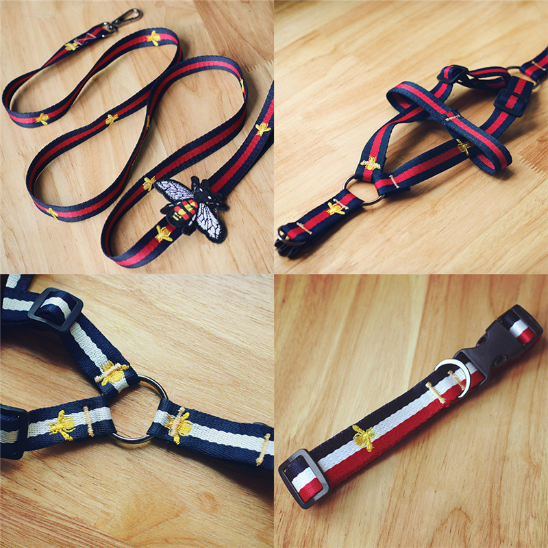 Original Pet collars Supplies Chaopai Kitty Teddy Large dogs Traction rope Thoracolumbar band Safety belt Corgi