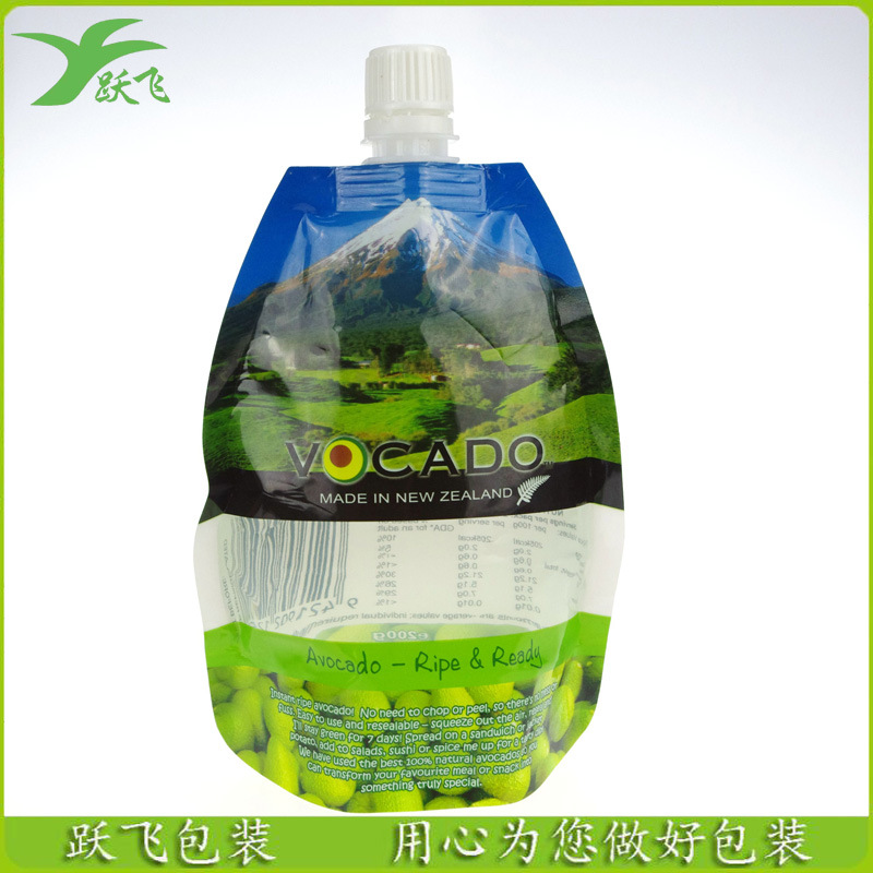 厂家生产制作自立吸嘴袋液体果汁包装袋密封防渗漏复合塑料袋