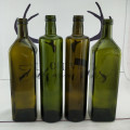 750ml1000ml墨绿色橄榄油瓶亚麻籽油瓶玻璃瓶空瓶批发酱油醋瓶