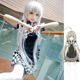 cosplay潜行吧奈亚子黑白格子女仆装万圣节服装动漫还原一件代发