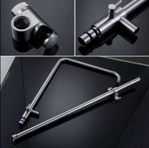 Factory direct sales 304 stainless steel shower head set hot and cold shower lift top spray shower head set