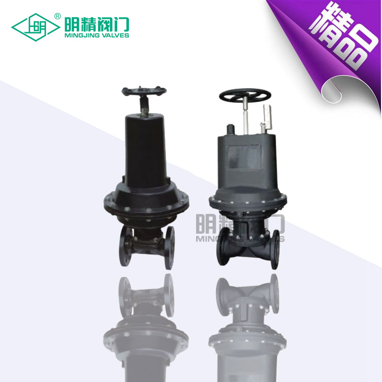无衬里气动隔膜阀,EG641J衬胶气动隔膜阀,带手动往复型气动隔膜阀