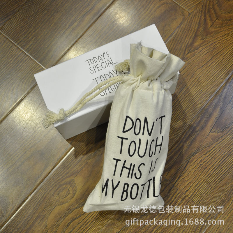 厂家供应环保礼品抽绳束口棉布袋定创意广告印字购物束口棉布袋