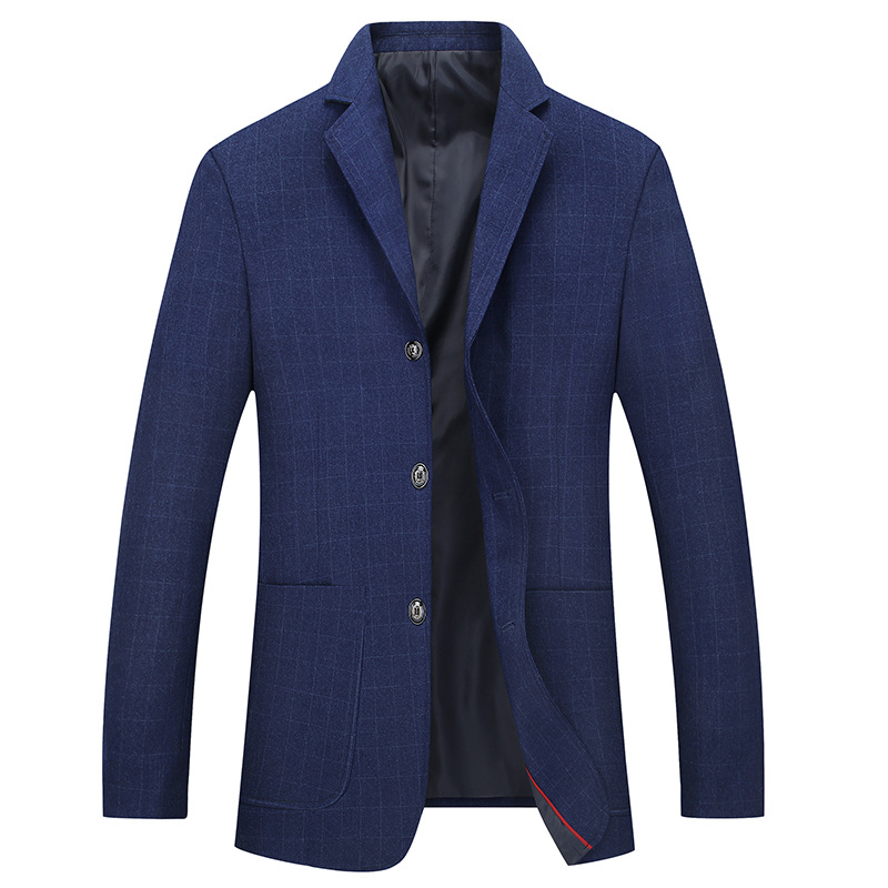 2018 Spring and autumn season Youth Men's leisure time Suit man Self cultivation Korean Edition Small suit man lattice man 's suit coat