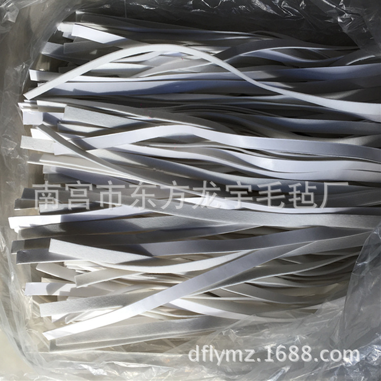 供应 石油化工设备用羊毛毡条 密封衬垫毛毡背胶毛毡