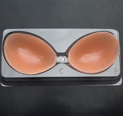 Silicone Bra for Bridal Wedding Dress: Invisible, Thickened, Waterproof, Strapless Design—Perfect for a Goddess-Like Lift and Support