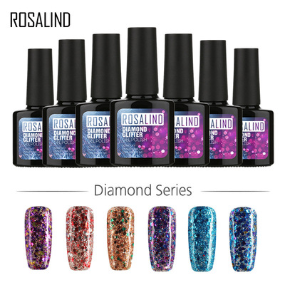 Cross-border special for ROSALIND nail Diamond Series Nail Glue Barbie glue (new 20 colours) diamond glue