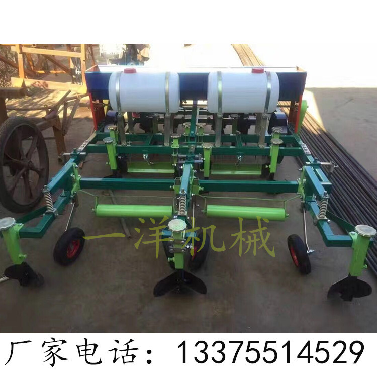 花生种植机 花生覆膜喷药一体播种机 多行双行花生覆膜播种机