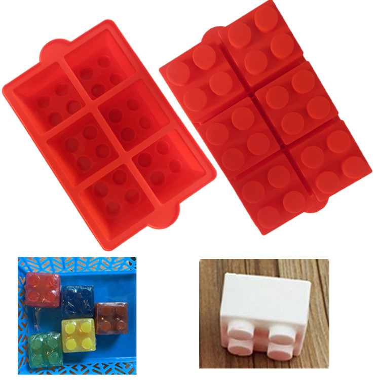 高长方形积木硅胶冰格制冰盒 创意积木硅胶冰格 大小积木冰格