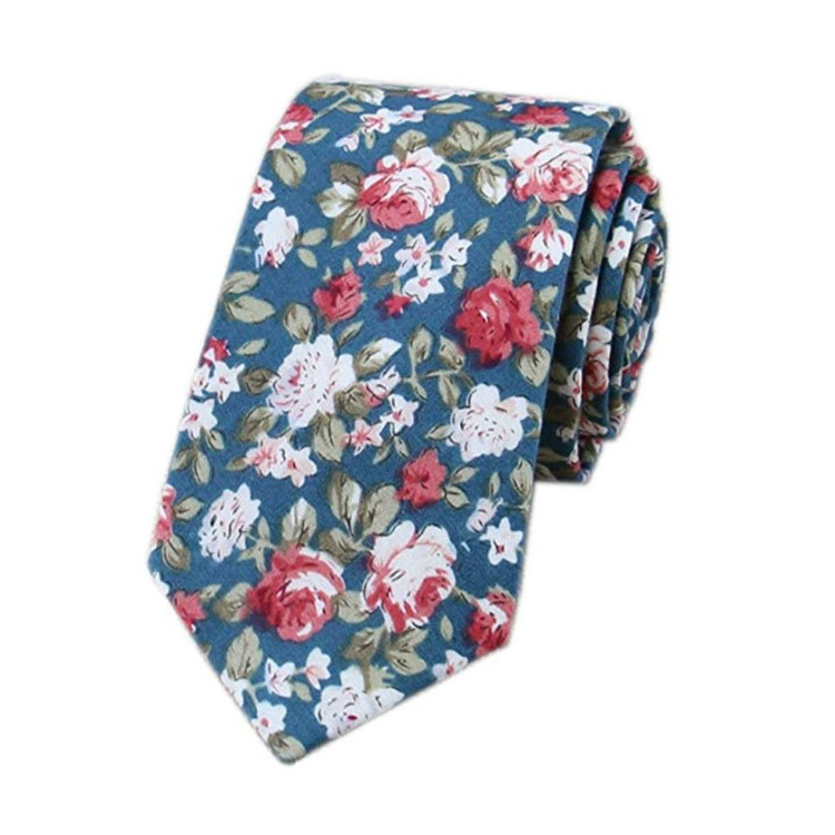Мужской галстук для отдыха, цветочный принт, 6 см, корейский стиль, AliExpress, Amazon