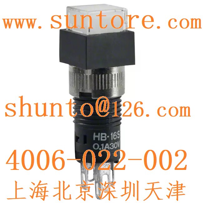 日本NKK8mm小型带灯按钮开关现货HB-16S恩楷楷代理商批发价格