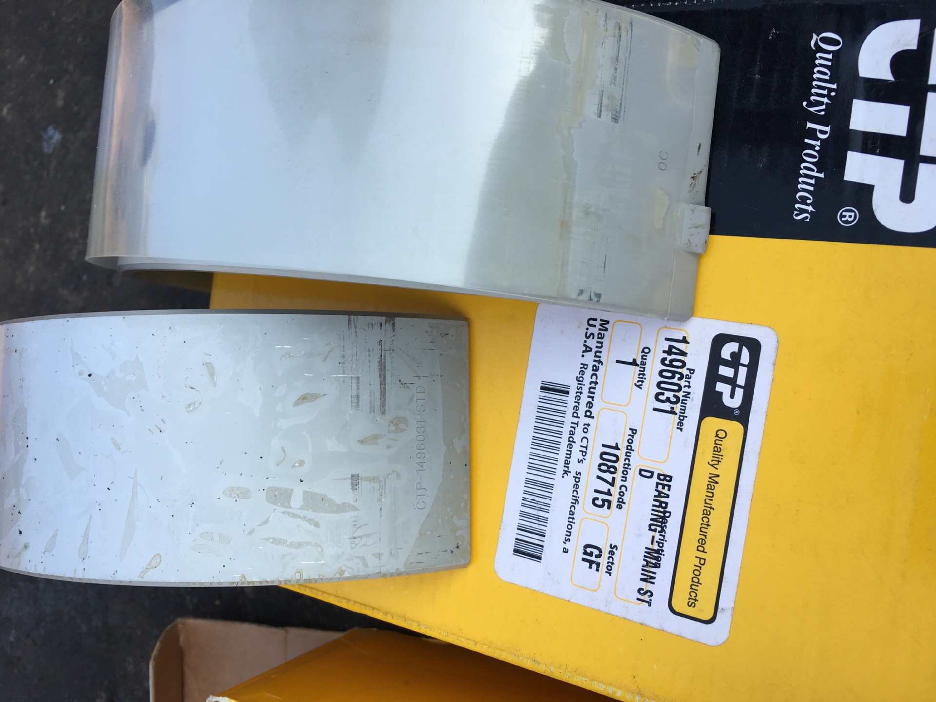 供应卡特彼勒3508B柴油发电机组曲轴瓦149-6031