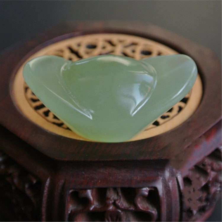 天然岫玉元宝搬家天然岫玉摆件岫玉收藏手把玩件元宝挂件