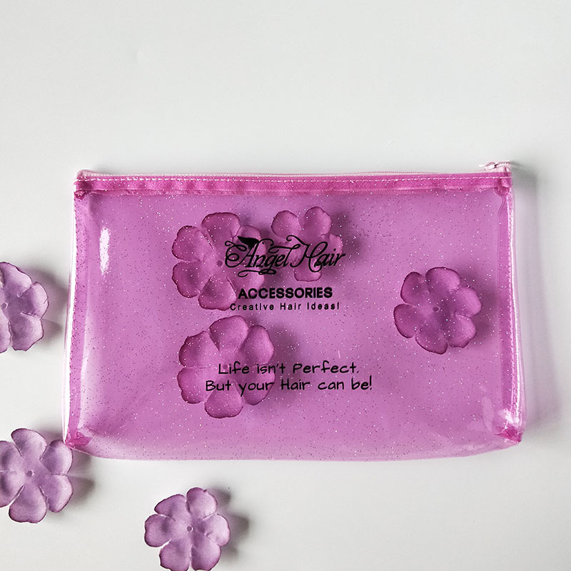 pvc金葱粉化妆品包 闪粉金葱洗漱包 pvc格利特拉链袋子厂家批发