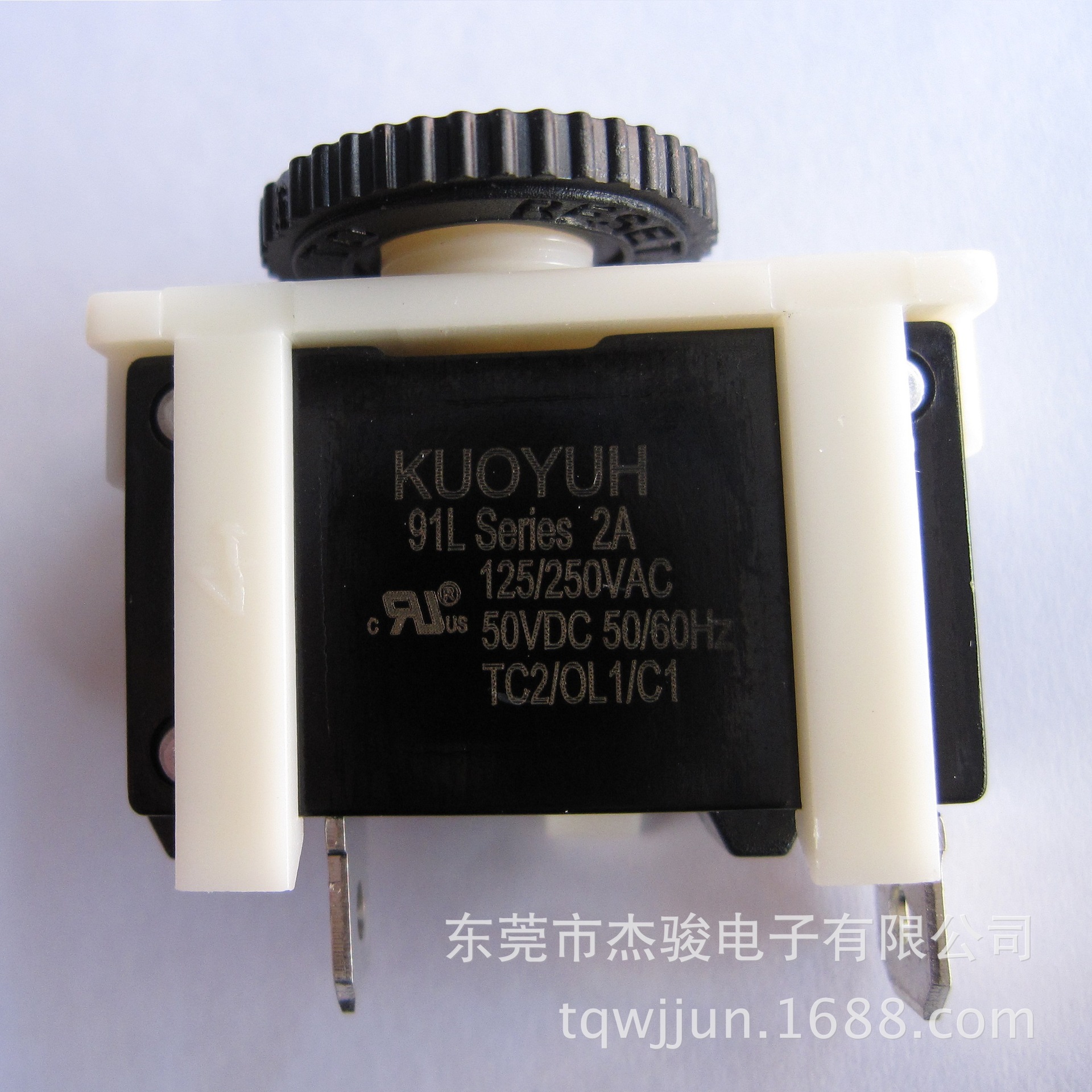 供应KUOYUH 91L-02-DY2P6S1手动恢复过载保护器过流保护器(7安培)