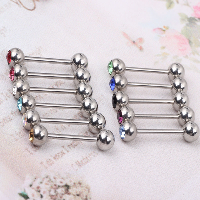 Labret piercing jewelry detail image