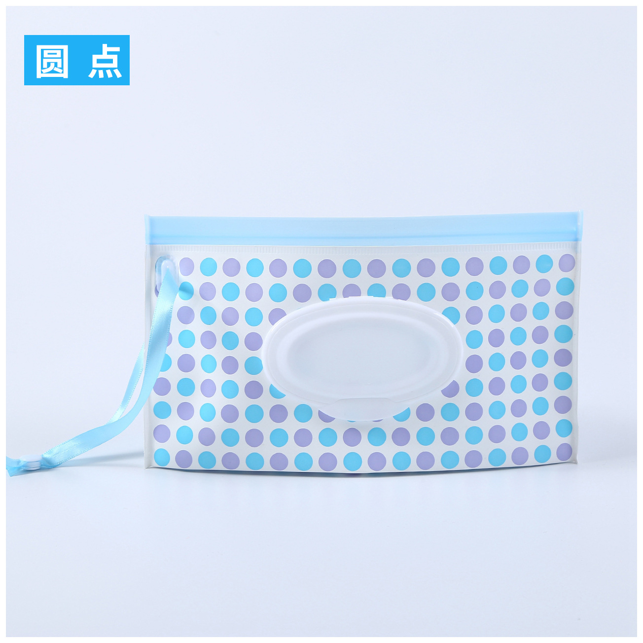 En stock al por mayor bebé EVA bolsa de tejido húmedo bolsa de embalaje extraíble portátil Flip ventana sanitaria bolsa de tejido húmedo bolsa