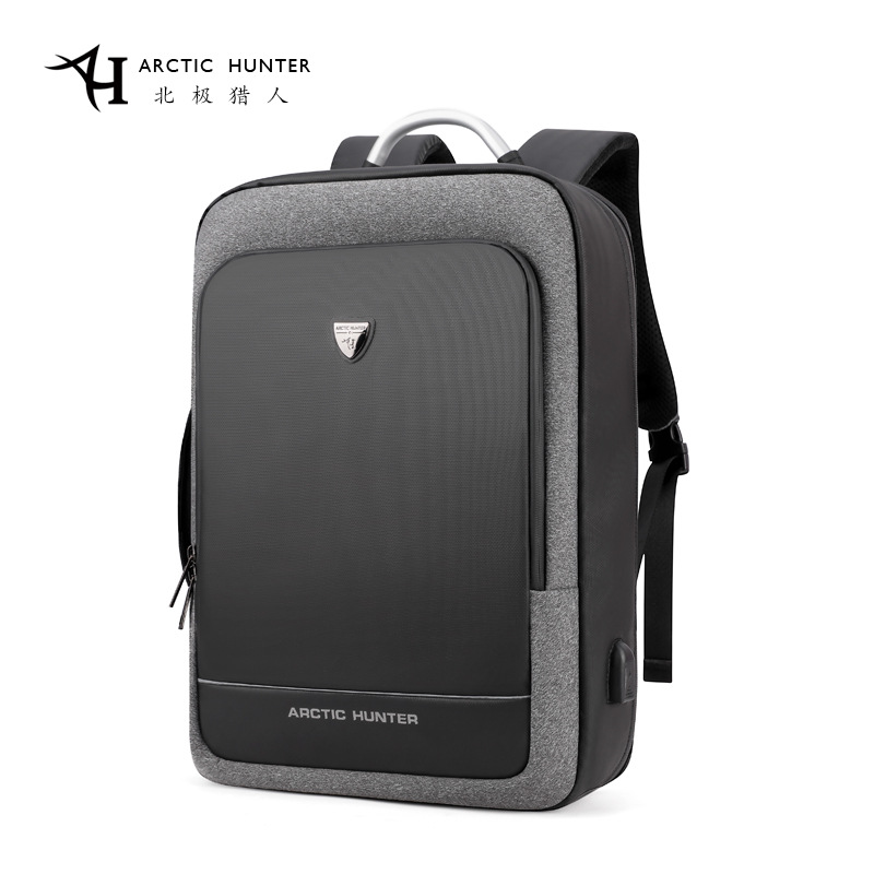 多功能双肩包男商务17寸旅行电脑包书包男士大容量笔记本时尚背包