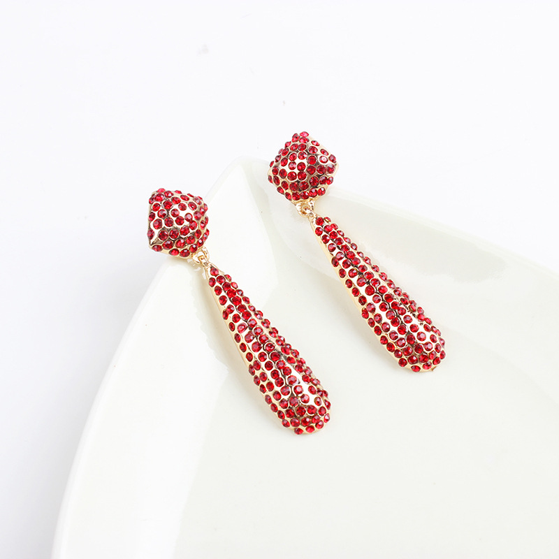 Alloy Fashion Geometric earring(red) NHMD4781-red
