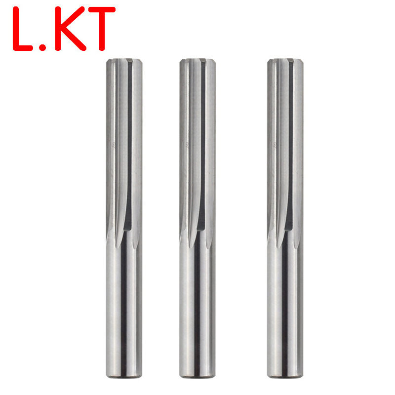 LKT钨钢直槽机用绞刀 硬质整体六刃铰刀 数控刀具3cm|ms
