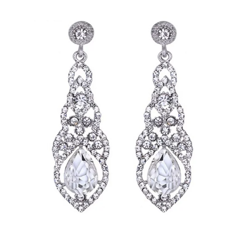 Модные серьги, европейский стиль, с камнем, Aliexpress, ebay