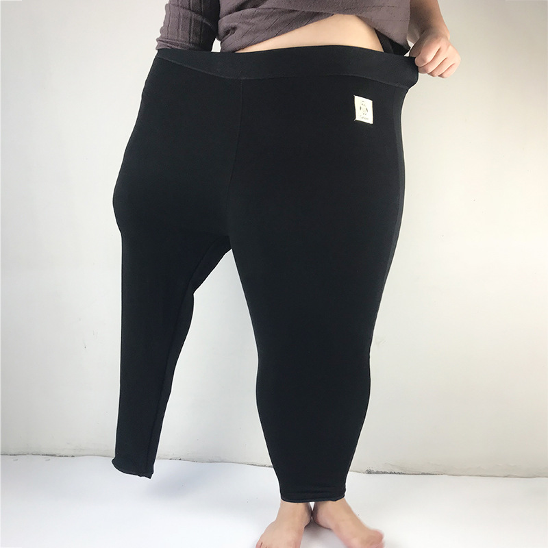 Large Leggings Plush thickening Supersoft one Cloth Add fertilizer enlarge Leggings Pencil Pants 400 gram