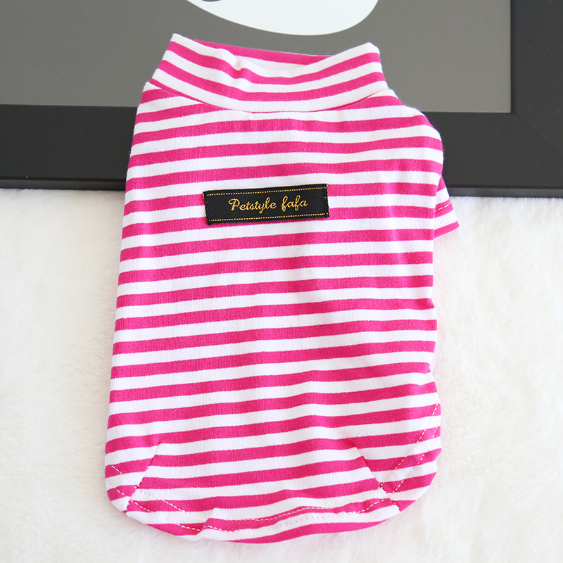 八色条纹打底衫