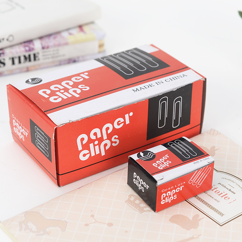 major Produce Paperclip Nickel-plated paper clips 28mm Paperclip 3# Paperclip Wholesale 90 Gold/box