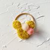 Children's cute cartoon hair accessory, hairgrip, ball head, hair rope heart-shaped