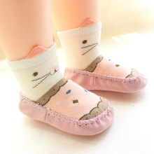 秋冬新款地板袜宝宝儿童加厚保暖学步鞋防滑婴儿男童女童早教鞋袜
