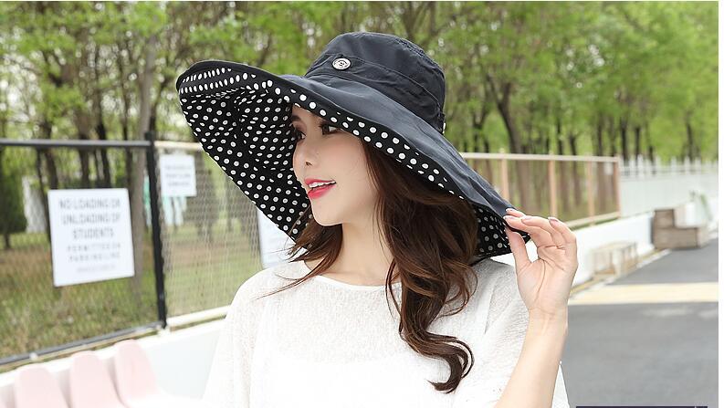 Women's Vacation Solid Color Big Eaves Sun Hat display picture 2