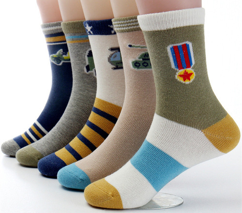 New children's crew socks pure cotton for boys 5-7-9 years old, students, middle-aged and adult children 12-15 years old, all-cotton socks