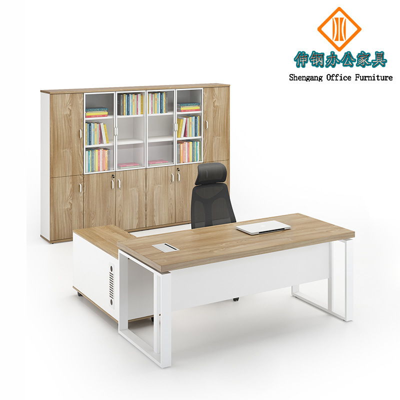 Main Tube Office Desk Steel Frame Executive Plate Executive Computer Desk Table Guangdong Office Furniture