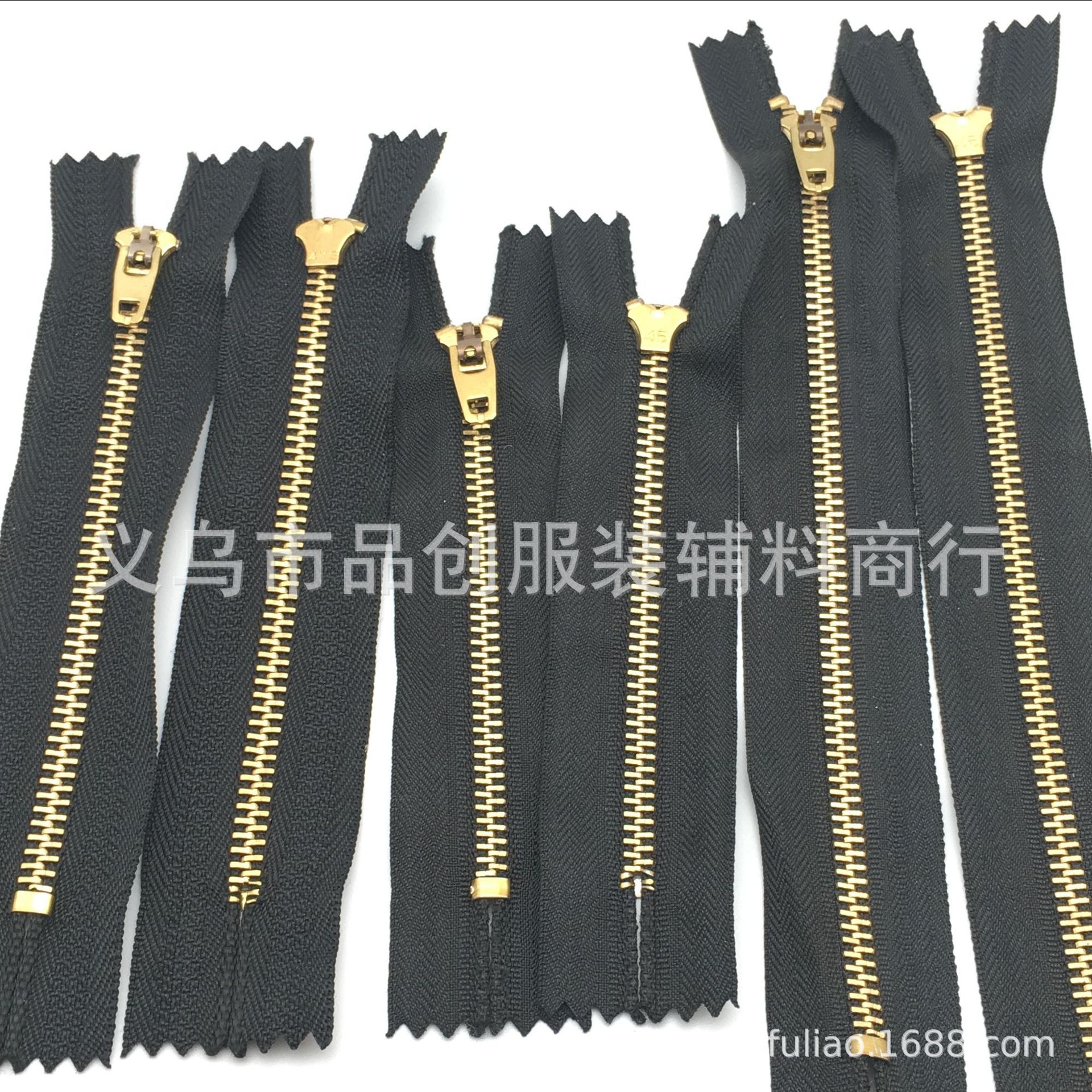 厂家直销3号4号金属铜牙拉链 高档古铜色服装牛仔裤自锁闭尾拉链