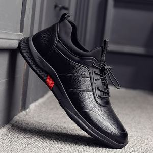 男鞋秋冬新款内增高男士休闲鞋韩版运动休闲鞋潮流套脚男潮鞋子