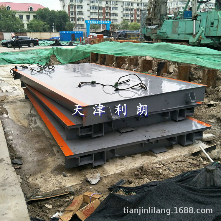 搅拌站用电子地磅150吨 3*14米大型汽车地磅 数字式汽车衡150t