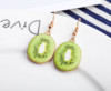 Fruit fresh summer earrings, Korean style, wholesale