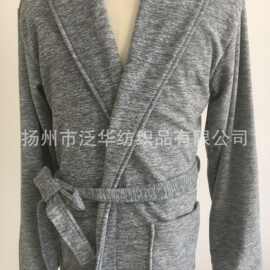 工厂定制生产涤纶男款浴袍