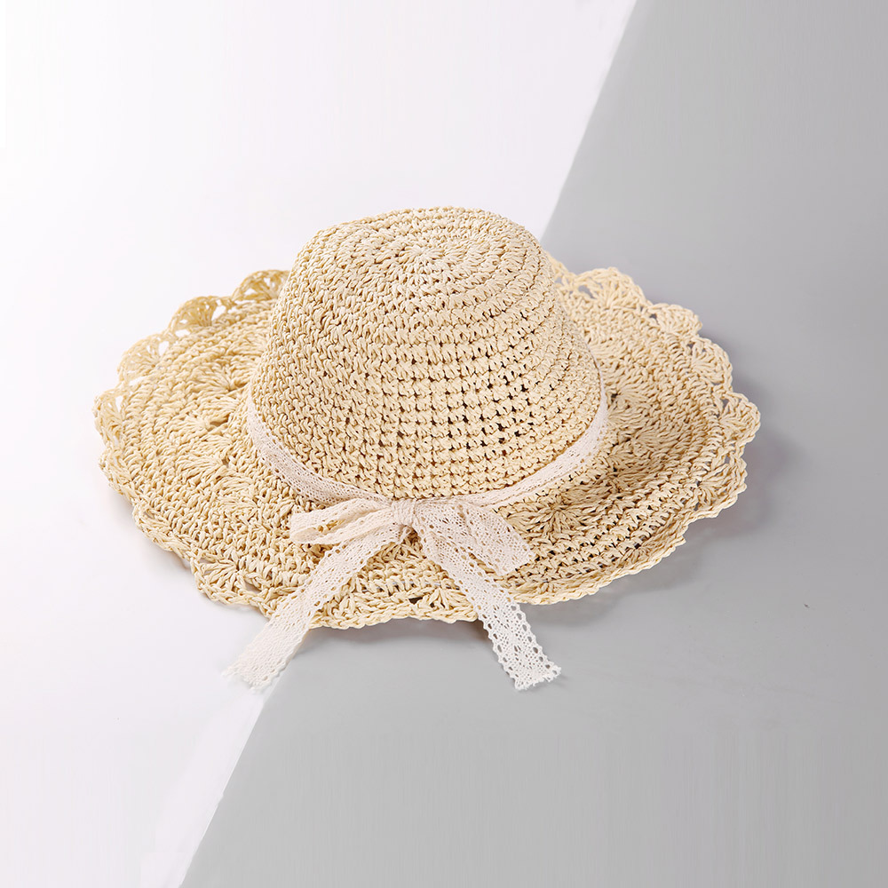 Chapeau De Paille Bowknot En Dentelle display picture 5