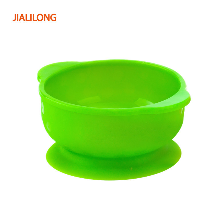 Juego de tazón con ventosa de silicona y cuchara para bebé de 280 ml, antideslizante y resistente al calor