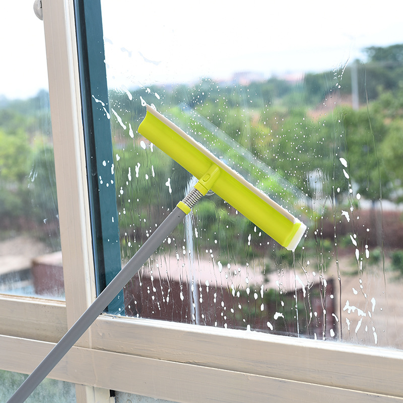Multifunctional telescopic rod double-sided window cleaner cleaning glass window scraper telescopic glass cleaning scraper window brush factory direct sales