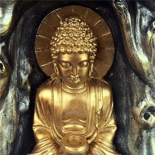 Cross-border new creative resin Buddha statue craft water feature fountain item source of production